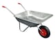image 1 of Groundlevel 65L Garden Wheelbarrow With Durable Metal Tray and Sturdy Front Wheel