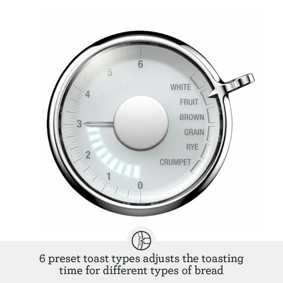image 1 of Sage Toast Select Luxe - Compact 2-Slice Toaster - 6 Preset Settings, 1000 W, Variable Browning Level, LED Countdown Indicator - Damson Blue Blue