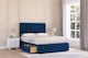 image 1 of Sloomy Cambridge Navy Plush Divan Bed With Mattress 4 Drawers With 26" Strutted Headboard & 12" Matching Footboard 6' Super King | Blue | Navy | Super King | 1