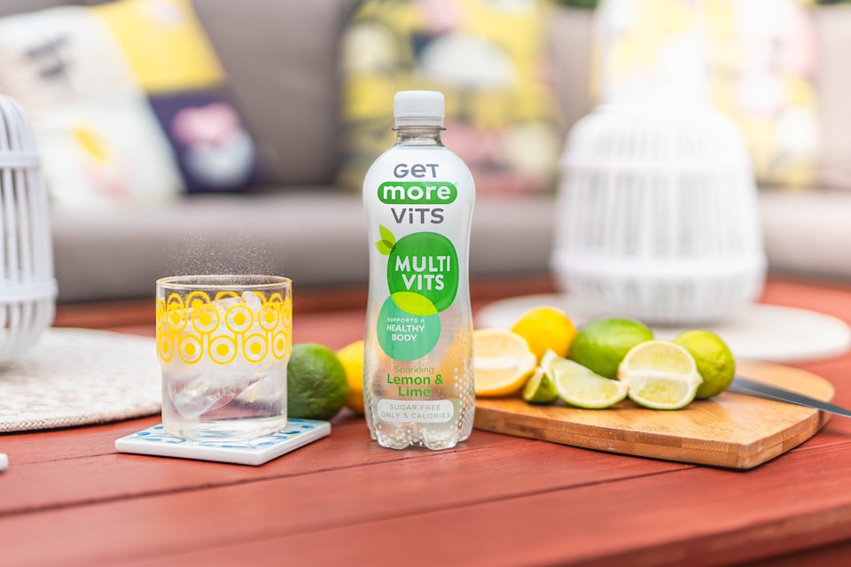 image 1 of Get More Multivitamins Sparkling Lemon & Lime 12x500ml