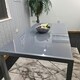 image 9 of Dining Table Grey Glass Kitchen Place for 4 Seats, Dining Table Only (Grey H 75 x L 120 x W 70 cm) Grey