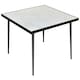 image 1 of Outsunny Outdoor Dining Table for 4 with Marble Tempered Glass Top
