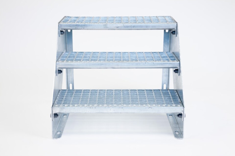 image 1 of The Ramp People Freestanding Steel Steps - Modular 600mm Wide Outdoor Fixed