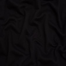 Minerva Core Range Black Double Layer Cotton Sweater Knit Stretch Fabric for Dressmaking, 150cm / 59" Wide - per metre