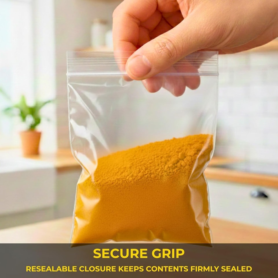 image 1 of 200 Clear Zip Seal Bags 3.5x4.5 Inch Resealable Pouches | Clear