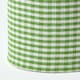image 4 of Homescapes Green Gingham Check Round Pouffe Cotton - 40 x 42 cm | Green | 40 x 40 x 42 cm