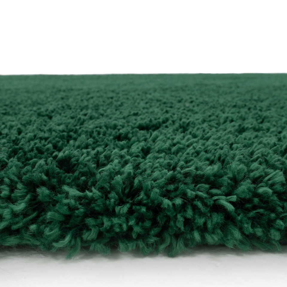 image 1 of KUKOON Forest Green Super Soft Shaggy Rug 200cm x 290cm
