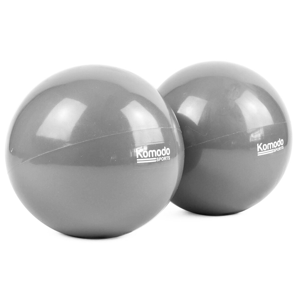 image 1 of Komodo Grey Weighted Toning Balls - 2x 0.5kg