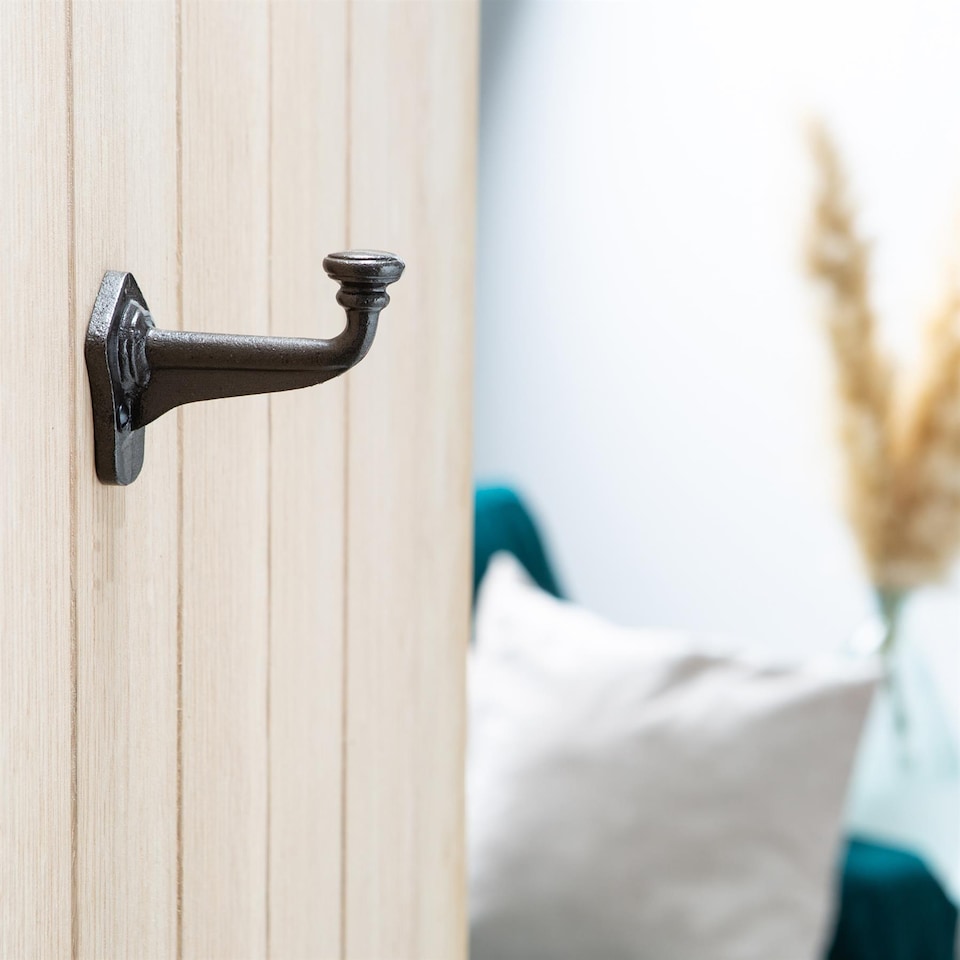 image 1 of Hammer & Tongs Flat Top Larder Hook - W40mm x H70mm - Black