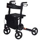 image 2 of COSTWAY Folding Rollator Walker Aluminium Mobility Aid Black | Black