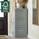image 6 of SoBuy 3 Flip-Drawer Shoe Cabinet, Gray, 20.9x9.4x46.1 inches, 21.5 kg - FSR94-HG