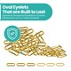 image 6 of 25mm Oval Shaped Brass Eyelet& Washer Metal Grommet Kit for DIY- 50pcs