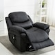 image 9 of Madison Dual Motor Electric Rise Recliner Bonded Leather Lift Chair (Black)