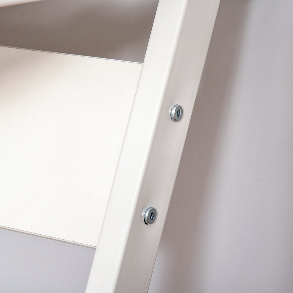 image 1 of HOMCOM Movable Computer Desk with 4 Moving Wheels Sliding Keyboard Tray Home Office Workstation White