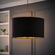 image 3 of ValueLights Reni Black Ceiling Pendant Shade Black And Gold Inner | Black