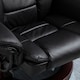 image 7 of HOMCOM Recliner Chair With footstool, Recliner Armchair up to 130kg Weight Capacity, 135 Reclining Swivel Sofa Chair, PU Leather Ergonomic Couch Bed with Swivel Wood Base for Living Room, Black
