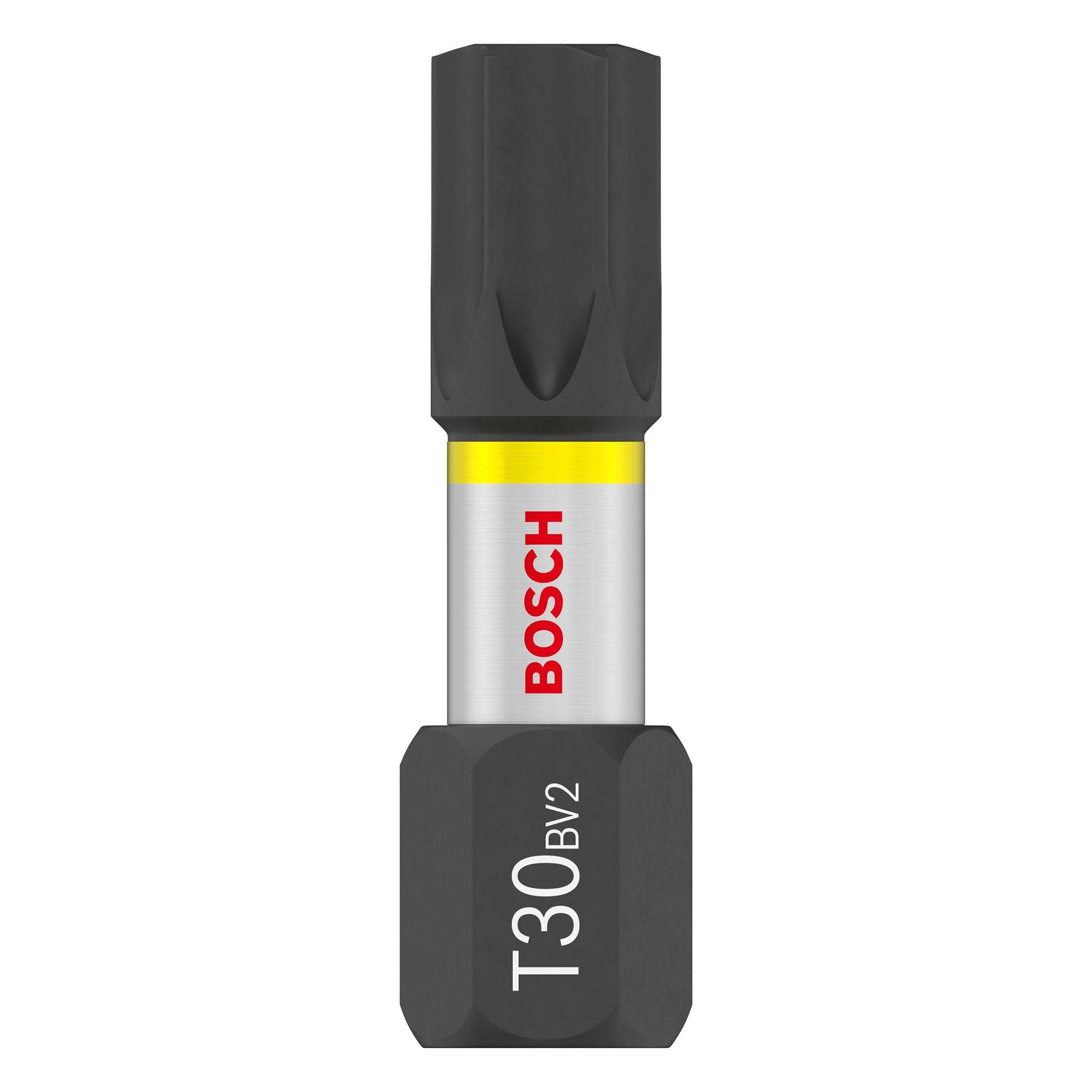 Bosch Pro Torx Impact Screwdriver Bit (Pack of 25) Black Black/Silver/Yellow One Size 1