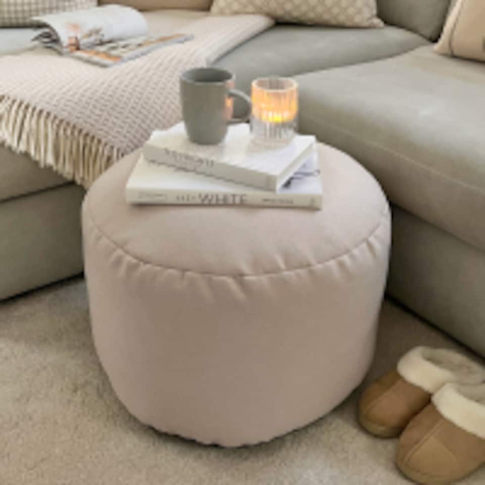 image 1 of rucomfy Indoor Pouffe Bean Bag - Barley Ottoman Footstool