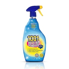 1001 Pet Stain Remover Spray 500ml Fast Acting Carpet and Upholstery Cleaner for Dog Cat Urine Vomit Faeces Mud Pet Stains