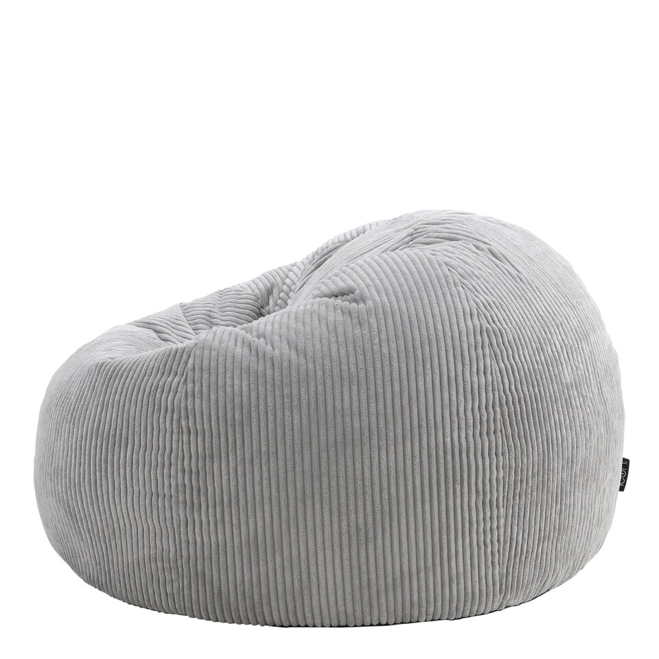 image 1 of Kingston Classic Beanbag Corduroy Light Grey Set of 2 | Grey | Light Grey | 2