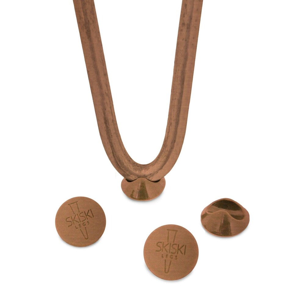 image 1 of 4 x 28" Hairpin Legs - 2 Prong - 12mm - Antique Copper | Brown | 1
