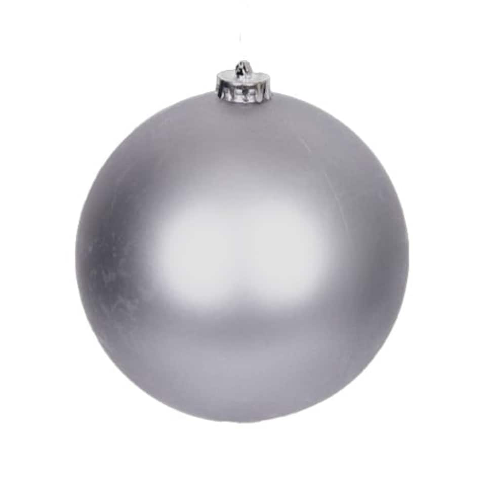 Dark Grey Matte Shatterproof Christmas Bauble 15cm