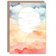 image 1 of Peace Comes From Within Buddhist Quote Sun Clouds Spiritual Birthday Card