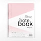 image 1 of Pack of 3 A4 100 Pages Twin Wire SEN Pink Paper Dyslexia Notebooks Lined with Margin