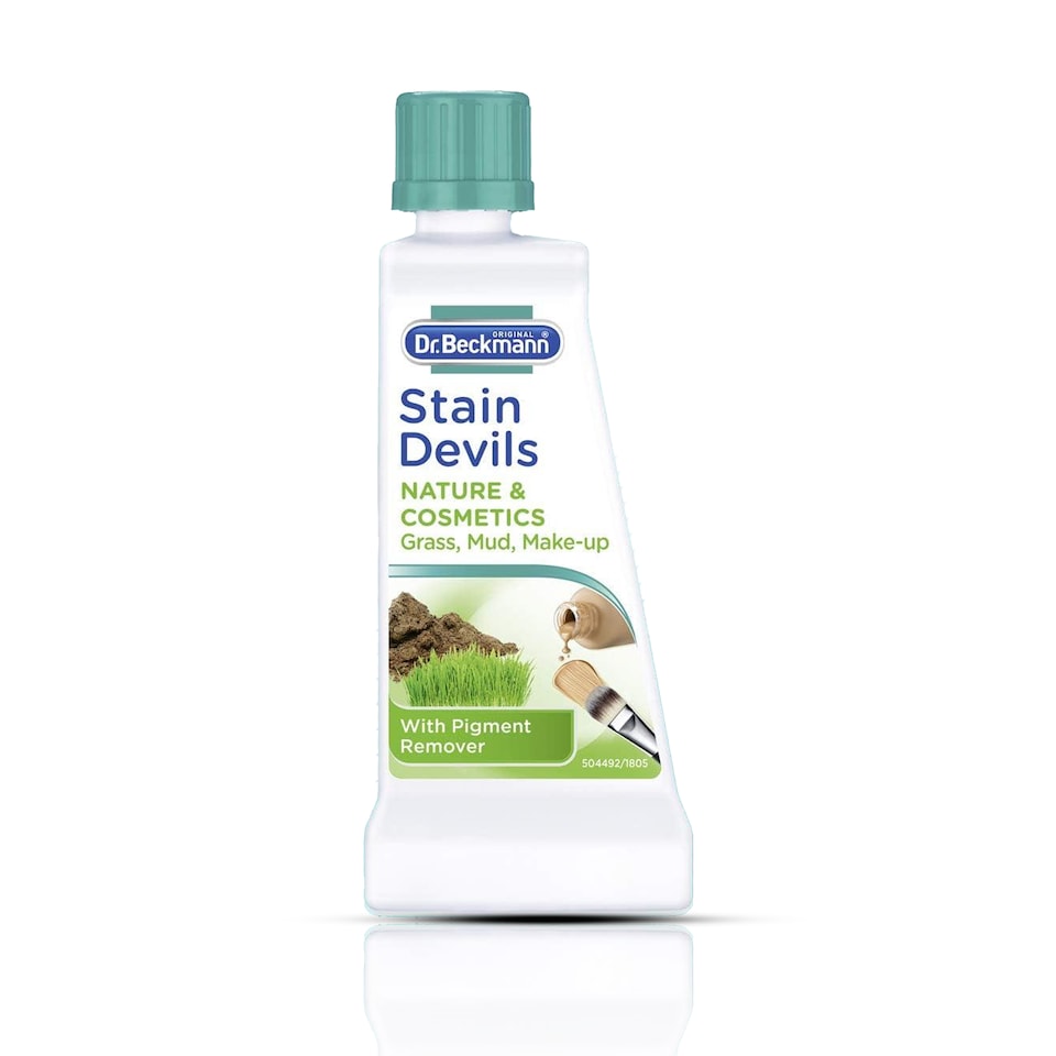 image 1 of Dr Beckmann Stain Devils Cosmetics and Nature Remover 50ml Makeup Lipstick Grass Mud Soil Pollen Stain Cleaner