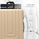 image 4 of Flight Knight Premium Lightweight Suitcase - Built-in Side Lock with USB Port - 8 Spinner Wheels - Hard Shell Carry On Or Check in Luggage 100 Airlines Approved Cream | Champagne | Large