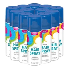 Royal Blue Temporary Hair Spray Cans 133ml - Pack of 12