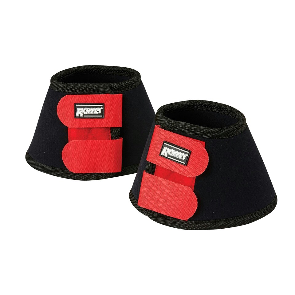 Roma Neoprene Bell Boots II - Black/Bright Red - Pony