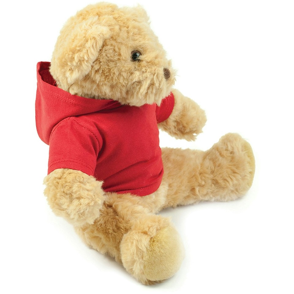 image 1 of Mumbles Teddy Bear Hoodie Accessory - Red - L