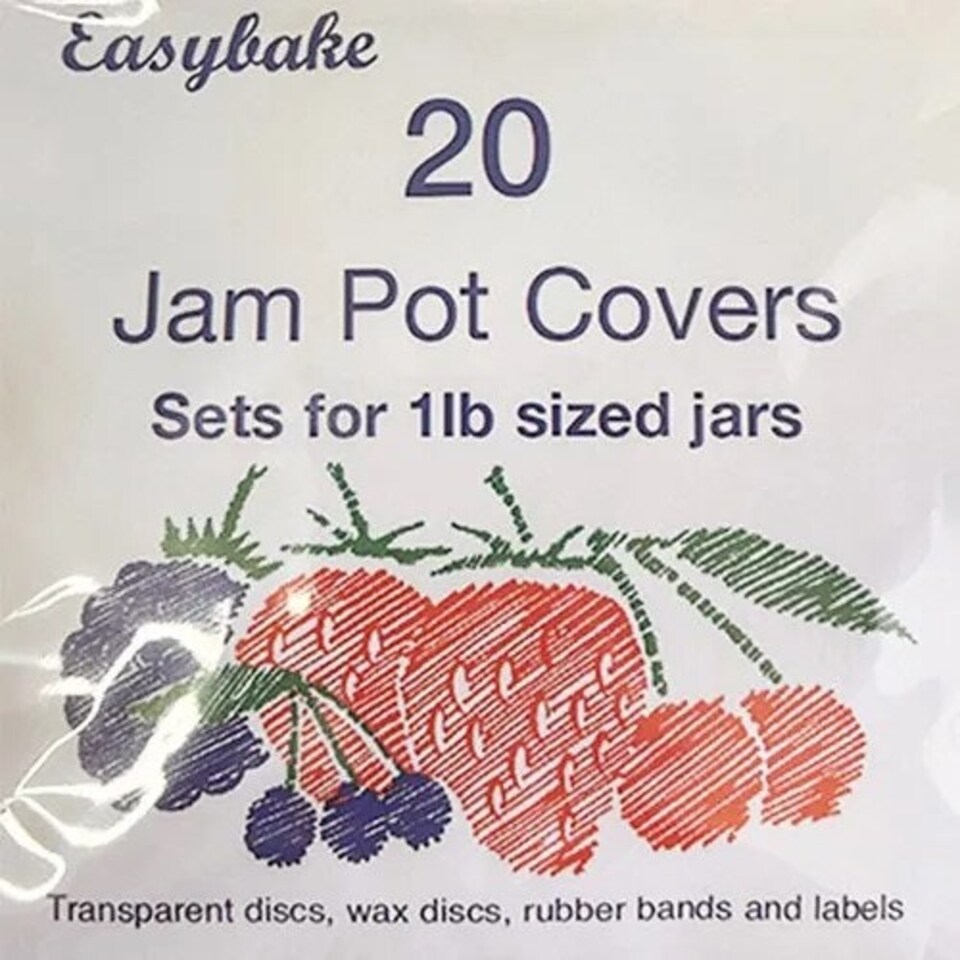 NJ Products Transparent Jam Pot Covers 1lb