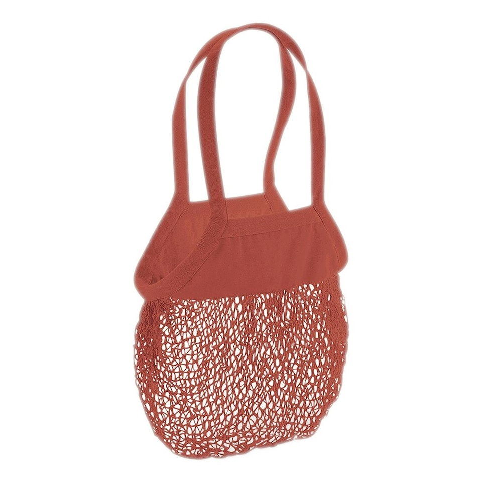 Westford Mill Organic Cotton Mesh Grocery Bag - Orange Rust - One Size