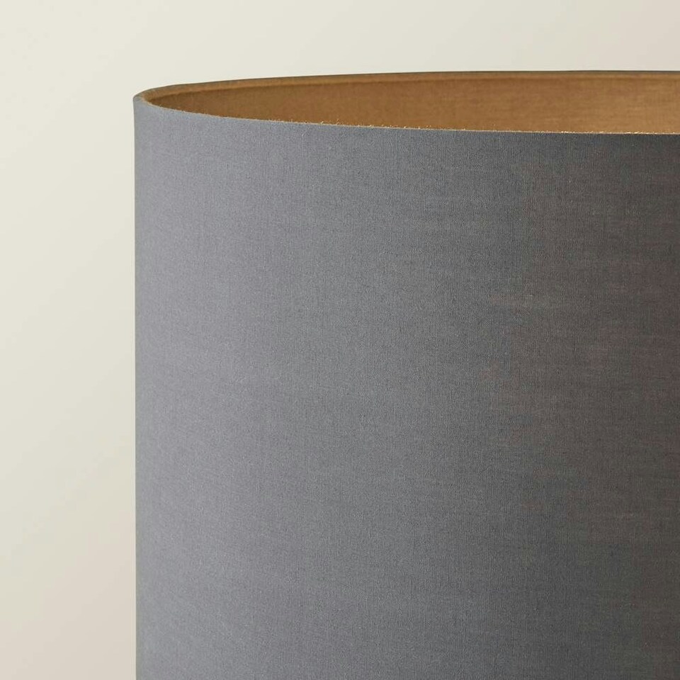 image 1 of ValueLights Morrigan Charcoal Shade Grey Wood Tripod Floor Lamp | Grey