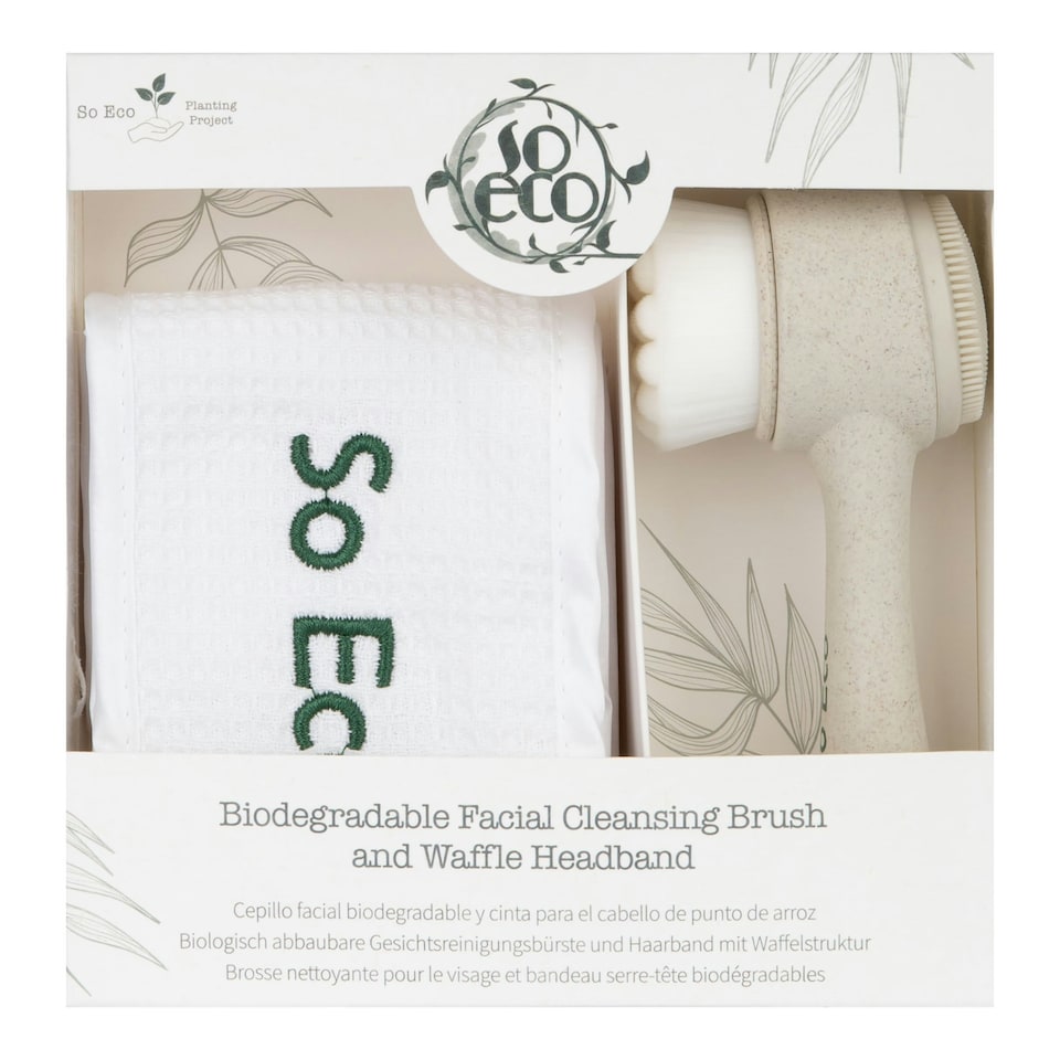 image 1 of So Eco Facial Cleansing Brush and Waffle Headband