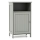 image 1 of COSTWAY Bathroom Floor Cabinet Single Door w/Shelf Grey Grey