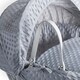 image 5 of Clair de Lune Grey Dimple White Wicker With White Rocking Stand