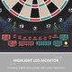 image 7 of HOMCOM Electronic Dartboard Set, 27 Games Modes and 202 Variations, LED & 12 Soft Tip Darts and Cabinet to Storage, Ready-to-Play Multi-Game Option Darts Machine