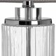 image 2 of Roma Table Lamp - Glass/Metal - L40 x W40 x H81 cm - Grey/Silver Silver