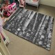 image 4 of Black and white bamboo (Rug) Grey | Small: 60x110cm