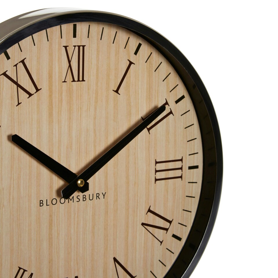 image 1 of Interiors by Premier Vitus Natural and Silver Wall Clock
