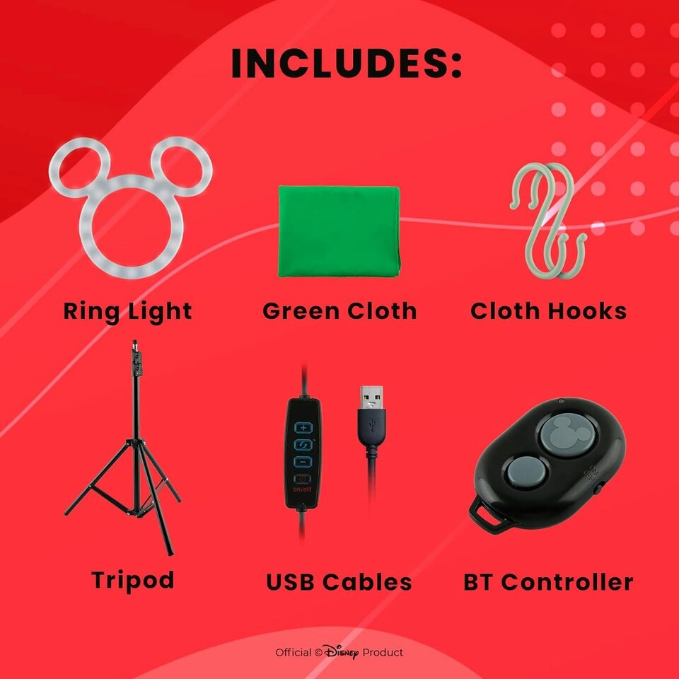 image 1 of Disney Studio Kit with Selfie Ring Light