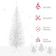 image 3 of HOMCOM 5ft Unlit Artificial Christmas Tree, Pencil Slim mas Tree with Solid Stand and Realistic Branches, White