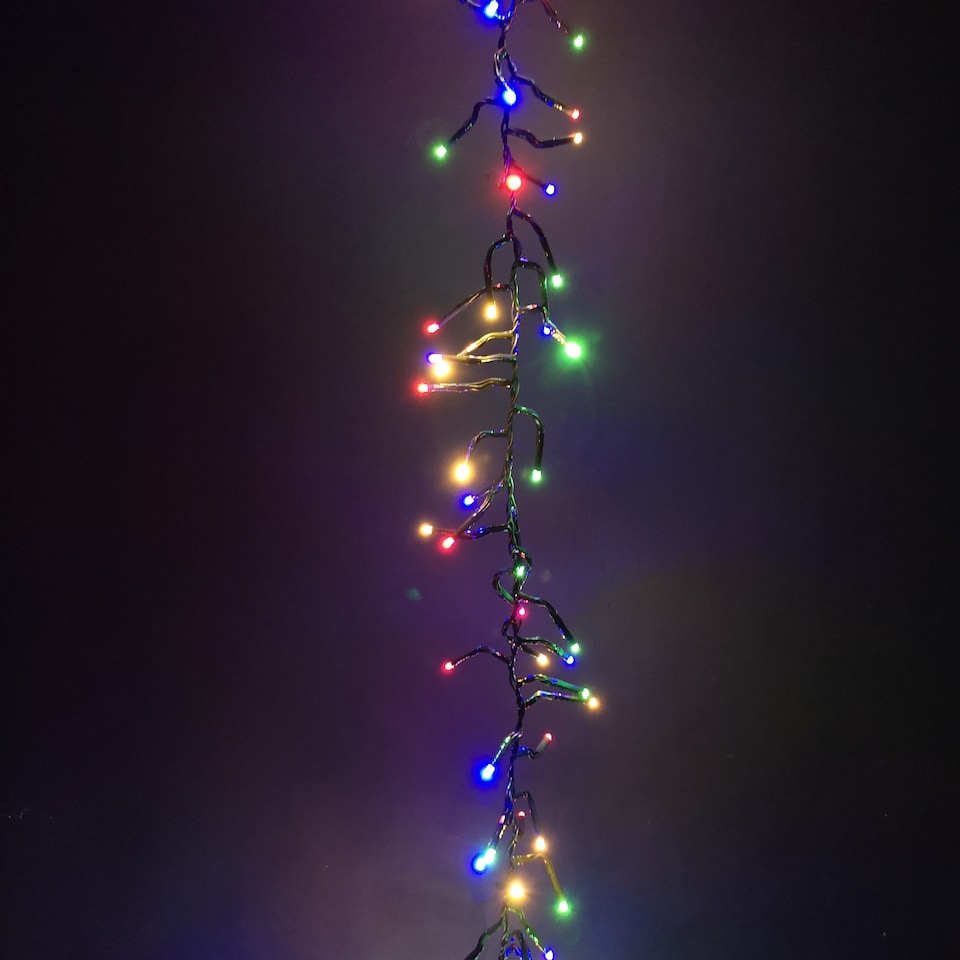 image 1 of 3000 LED 37.2m Premier Clusterbrights Indoor Outdoor Multifunction Mains Operated Christmas Cluster Lights with Timer in Multicoloured