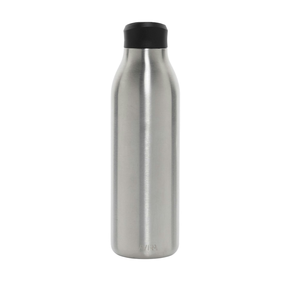 image 1 of Avira Alok Recycled Stainless Steel 600ml Water Bottle - Silver - One Size
