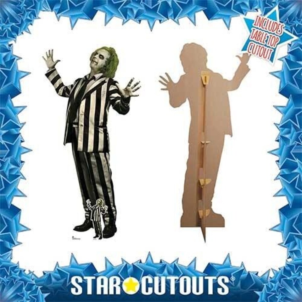image 1 of Beetlejuice Beetlejuice Michael Keaton Lifesize Cardboard Cutout 178cm