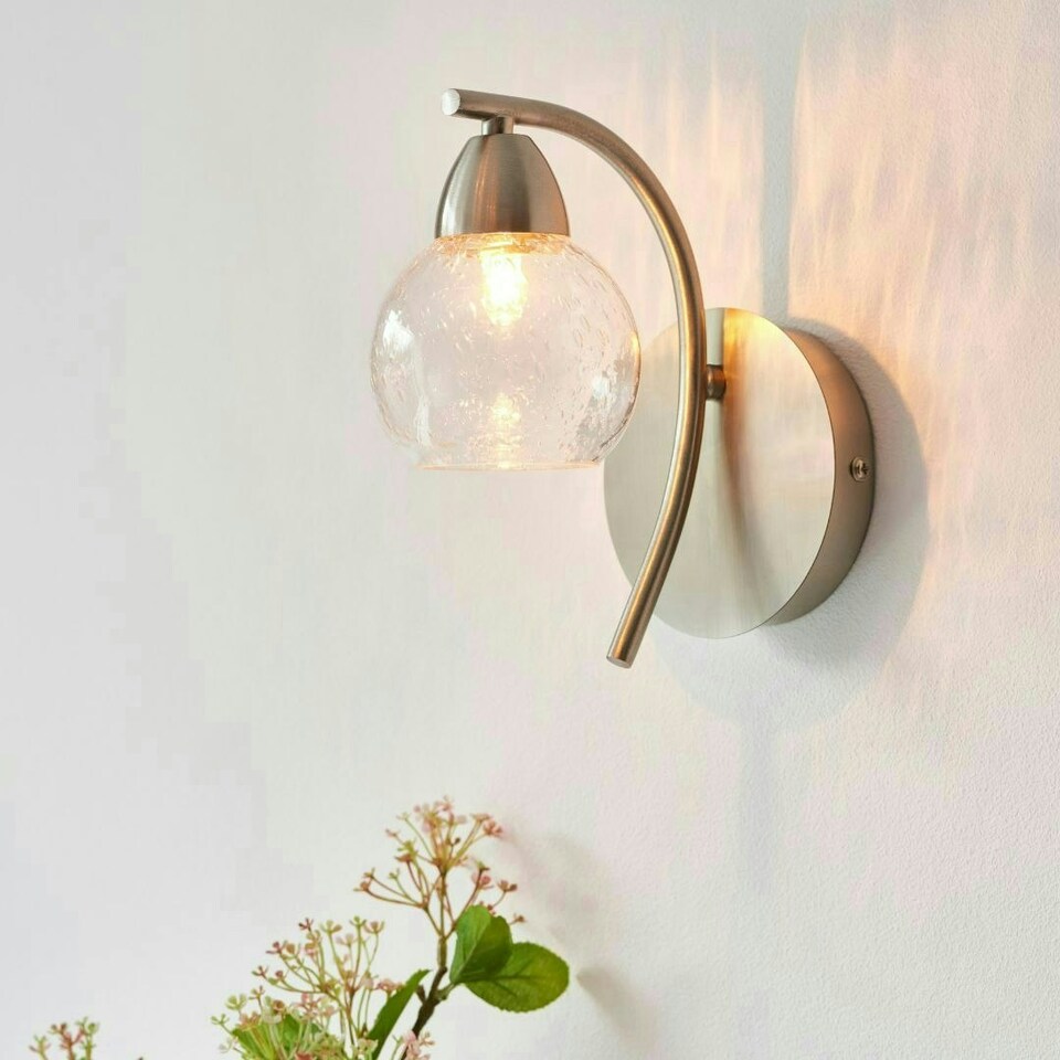 image 1 of Callen Satin Nickel Wall Light
