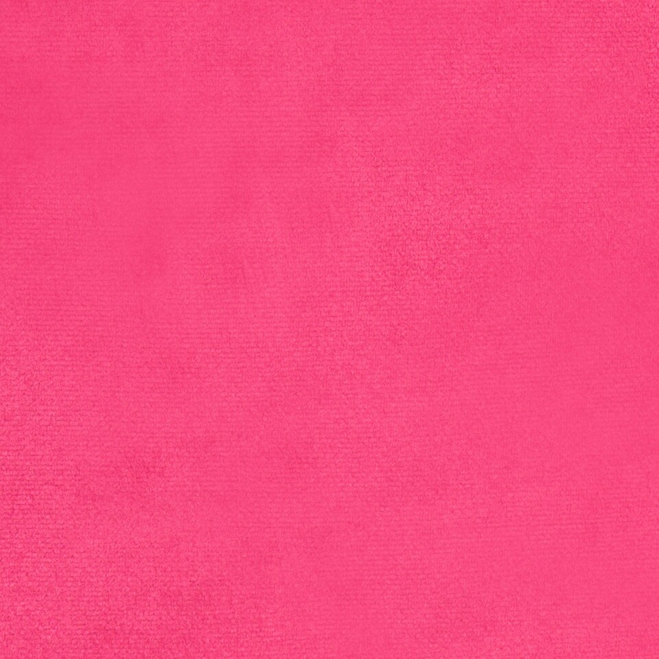 image 1 of OHS Matte Velvet Soft Foldable Cube Footstool Seat Storage Organiser Ottoman Pink | Bright Pink